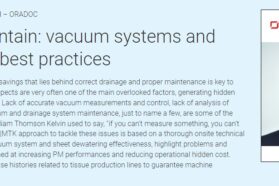 Drain & maintain: vacuum systems and dewatering best practices