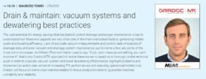 Drain & maintain: vacuum systems and dewatering best practices